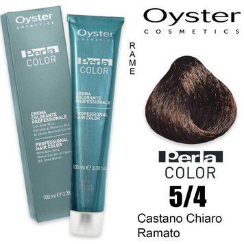OYSTER Фарба для волосся Perlacolor 5/4 мідний світло-каштановий, 100 мл. copy_OYCC03100504 фото