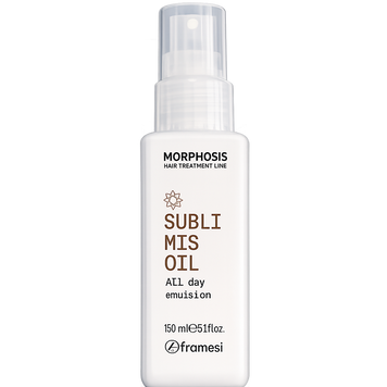 Framesi Morphosis Sublimis Oil All Day Emulsion 150ml &mdash; преміальна незмивна емульсія для гладкості, блиску та захисту волосся A03518 фото