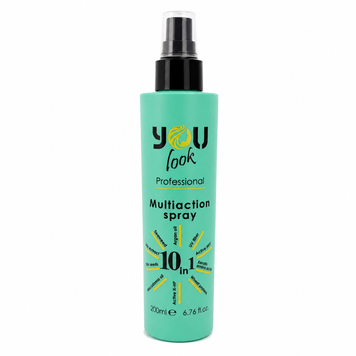 YOU LOOK Professional multiaction spray 200ML - Термозахист мультиспрей миттєвої дії 10 в 1 8019653028196 фото