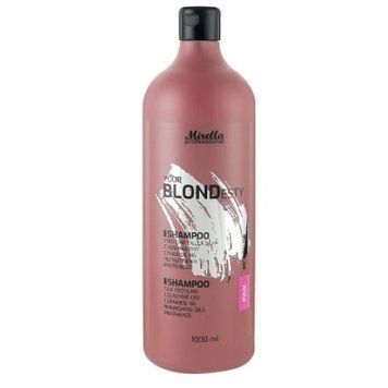 MIRELLA Your Blondesty Шампунь 1000 мл PINK для волосся з Q10 та керамидами 53206YB фото