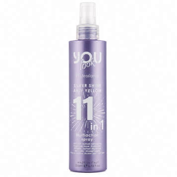 You Look multiaction spray 11in1 Silver Shine Anti Yellow - Термозахист багатофункційний спрей для білявок 11 в 1 YL000315 фото