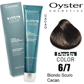 OYSTER Краска для волос Perlacolor 6/7 темный блондин какао, 100 мл. copy_8021694120623 фото