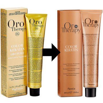 Fanola ORO Безаммиачная краска для волос Oro therapy Color Keratin, 100 мл. FANL888066 фото