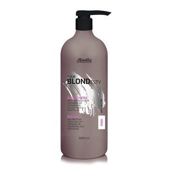 MIRELLA Your Blondesty Маска 1000 мл PINK для волосся з Q10 та керамидами 10318YB фото