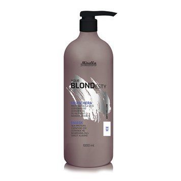 MIRELLA Your Blondesty Маска 1000 мл ICE для волосся з Q10 та керамидами 10530YB фото