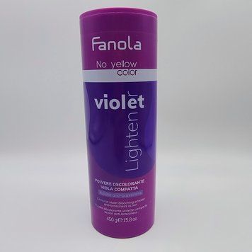 Fanola No Yellow Color Violet Lightener - Фіолетовий порошок, що освітлює, 450 г. 8008277761039 фото