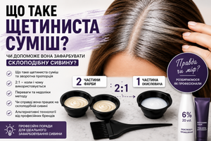 Що таке щетиниста суміш? Чи допоможе вона зафарбувати склоподібну сивину? фото