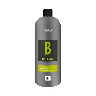 MIRELLA HF B BALANCE Шампунь для волосся, схильного до жирності, з екстрактом винограду 1000 мл MI171 фото